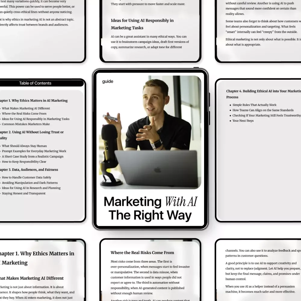 Marketing with AI the Right Way: Your Complete Guide to AI Ethics in Marketing Work for Trustworthy, Responsible, and Effective Campaigns