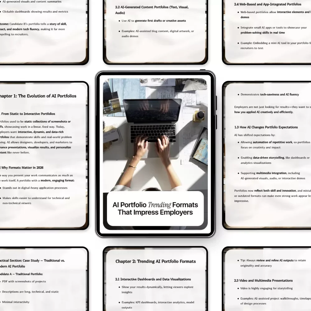 AI Portfolio Trending Formats That Impress Employers – 2026 Career Guide to ai portfolio trending formats, Interactive Dashboards, Multimedia & Employer-Ready AI Showcases