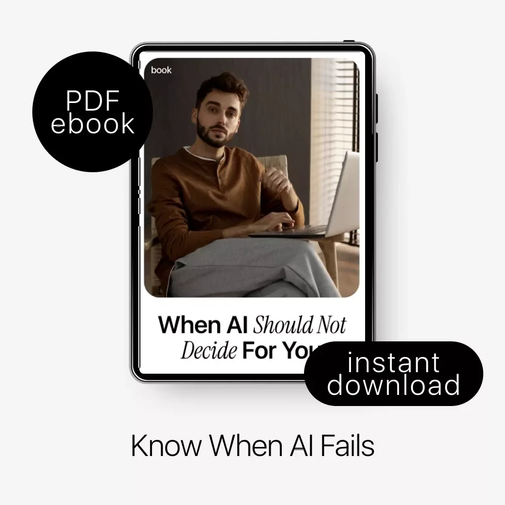 When AI Should Not Decide for You – Essential eBook on AI Decisions People Should Not Trust, Digital Guide to Human-Centered Decision Making
