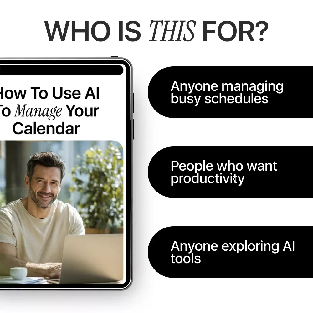 How to Use AI to Manage Your Calendar – Smart Time Management Checklist for Busy Professionals, Creators & Entrepreneurs