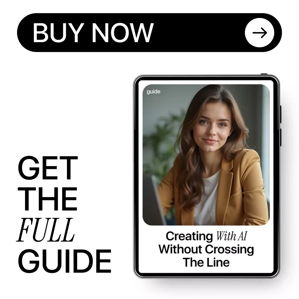 Creating with AI Without Crossing the Line – Digital Guide, eBook, and Checklist for Ethical AI Art, Copyright Protection, and Creative Inspiration