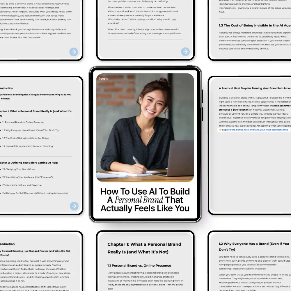 How to Use AI to Build a Personal Brand That Actually Feels Like You | Practical eBook Guide on how to use ai to build a personal brand with Authenticity, Systems & Clarity