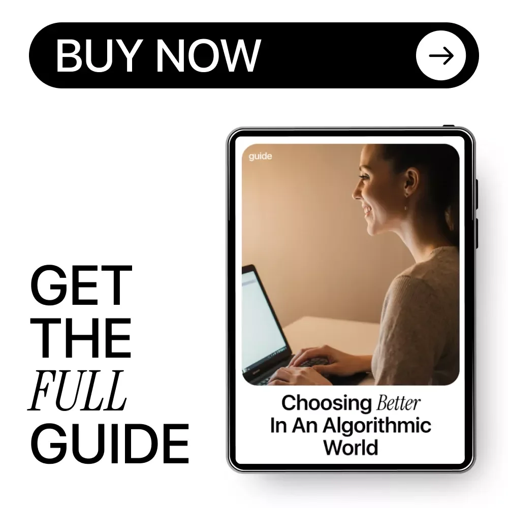 Choosing Better in an Algorithmic World | Digital Guide to Smarter AI Recommendations, Bias Awareness, and Independent Decision-Making