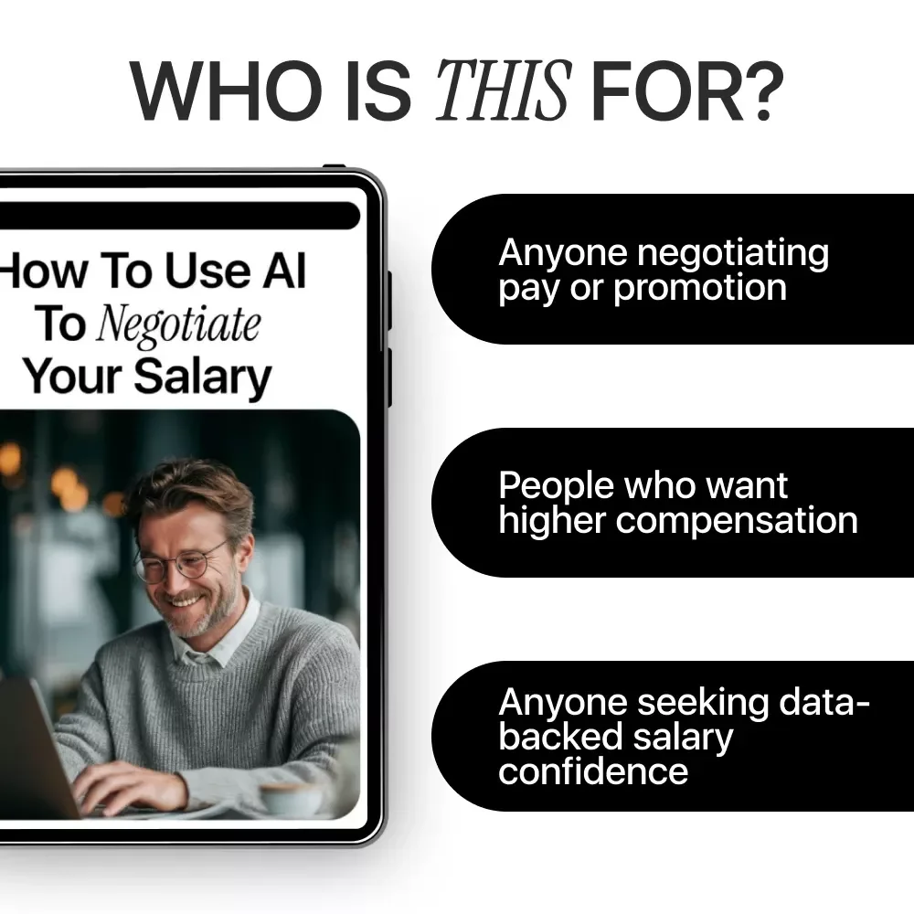How to Use AI to Negotiate Your Salary – Smart Career Guide for Higher Pay, AI-Powered Salary Negotiation Strategy, Professional Growth Digital Download