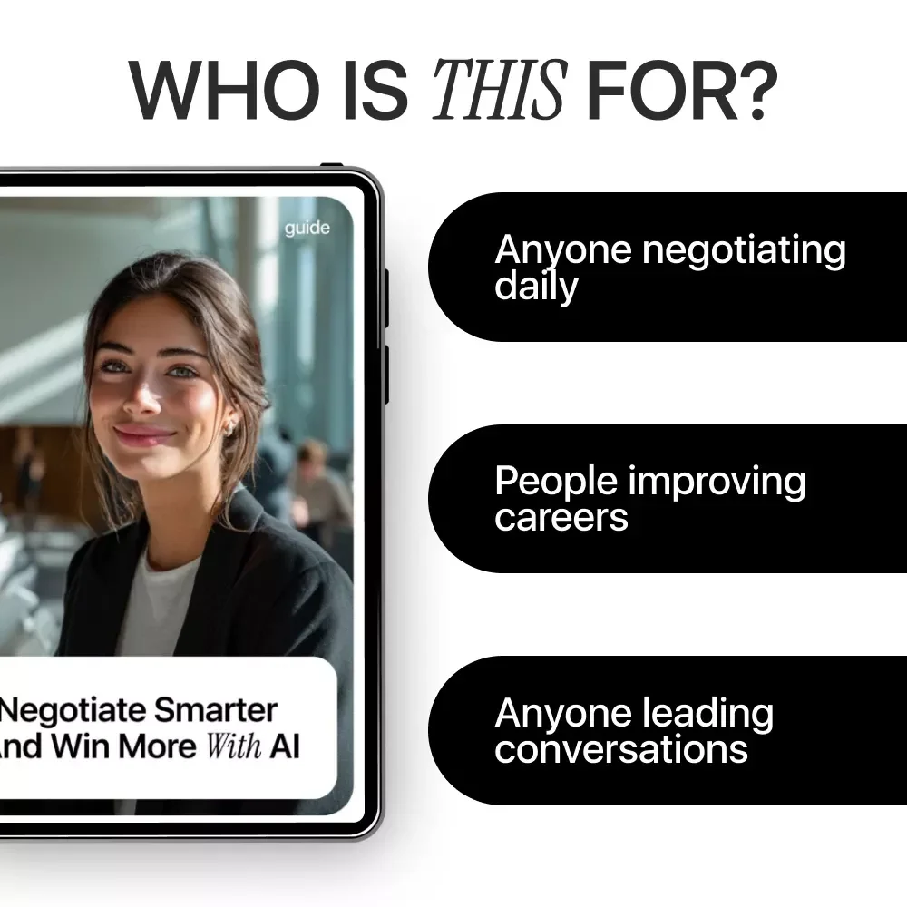 Negotiate Smarter and Win More with AI | AI Skills Negotiation Advantage Guide | Digital Download