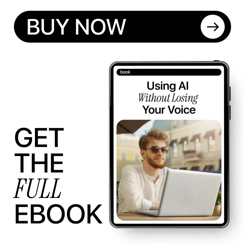 Using AI Without Losing Your Voice – eBook on AI Ethics in Content Creation, Ethical AI Use Guide for Writers, Designers, and Creators