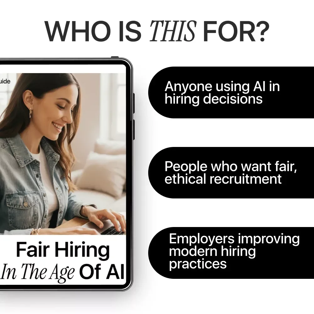 Fair Hiring in the Age of AI – Ethical Hiring AI Guide, Bias in Recruitment eBook, Responsible AI Hiring Checklist for Employers & HR