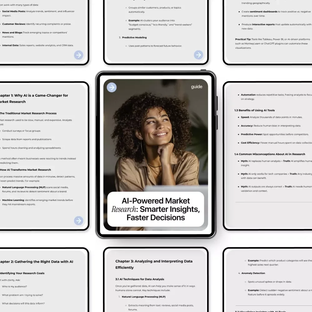 AI-Powered Market Research: Smarter Insights, Faster Decisions | Practical Guide on how to do market research with ai for Entrepreneurs & Marketers