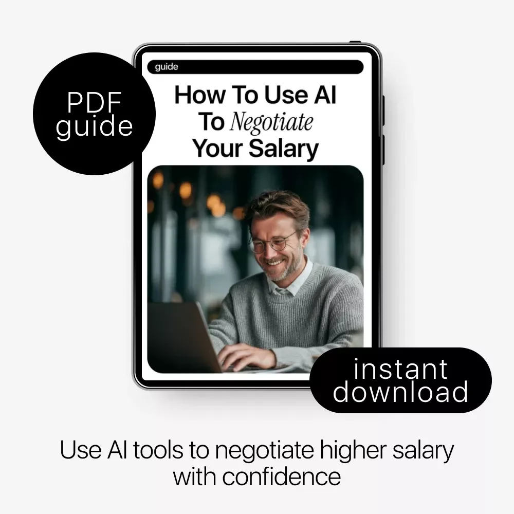 How to Use AI to Negotiate Your Salary – Smart Career Guide for Higher Pay, AI-Powered Salary Negotiation Strategy, Professional Growth Digital Download