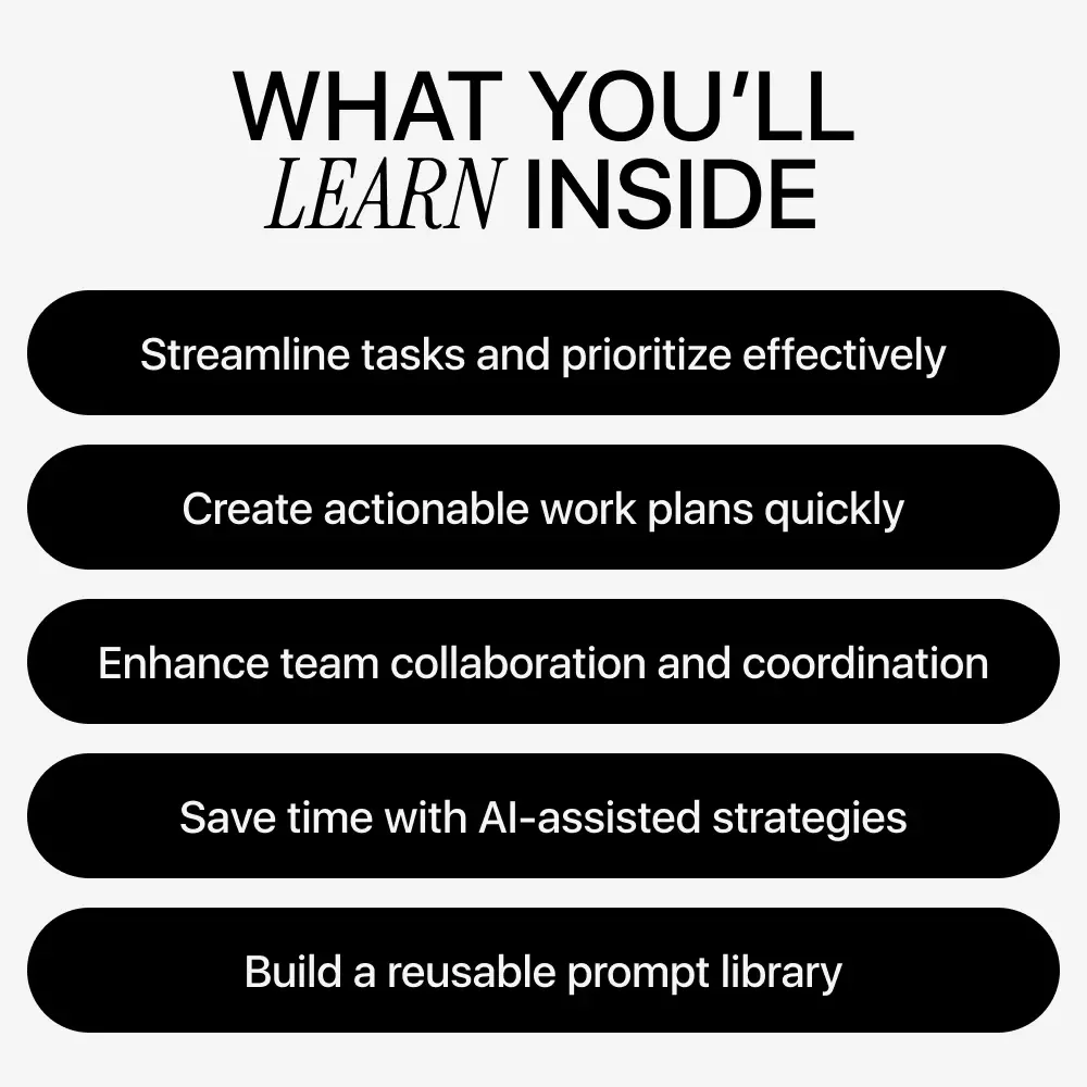 Prompt Strategies for Planning Work – Digital Guide to Boost Productivity, AI-Enhanced Work Planning, Task Prioritization & Effective Prompt Strategies for Planning Work