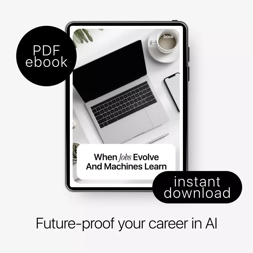 When Jobs Evolve and Machines Learn – eBook on ai reshaping traditional careers, Career Reinvention Guide for the AI Age, Future of Work Digital Download