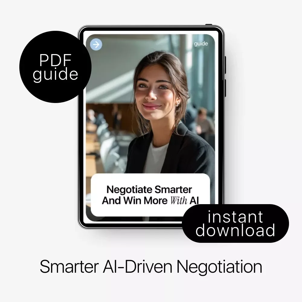 Negotiate Smarter and Win More with AI | AI Skills Negotiation Advantage Guide | Digital Download