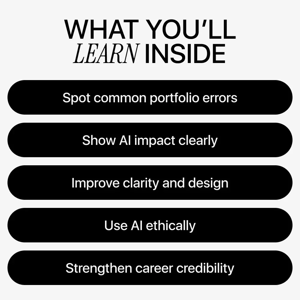 Portfolio Pitfalls Avoiding with AI – Practical Guide to ai portfolio common mistakes, Build a Stronger AI Portfolio, Career-Ready Digital Download