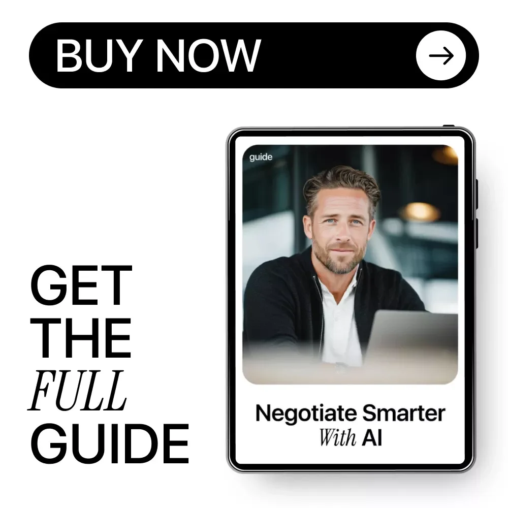 Negotiate Smarter With AI – Essential Guide to Boost Your Negotiation Skills with AI Help for Better Deals, Strategy, and Confidence