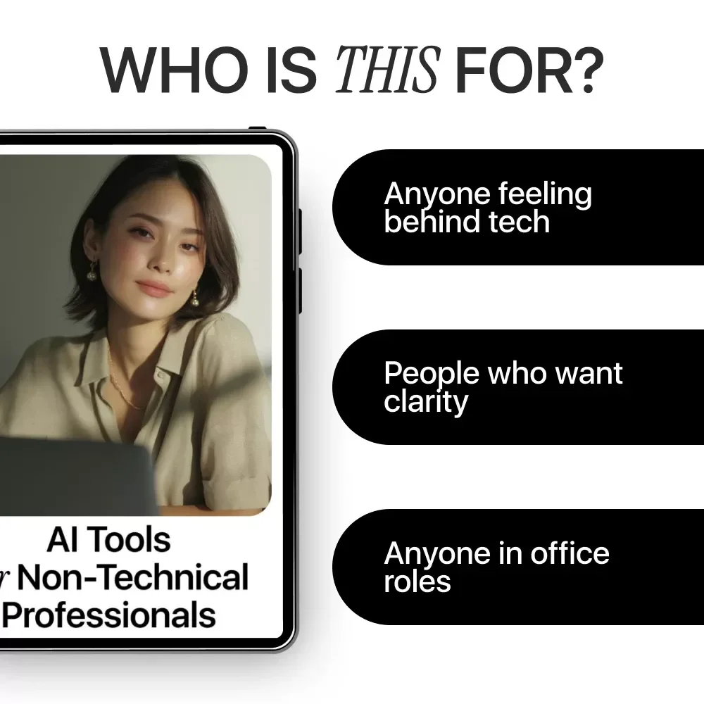 AI Tools for Non-Technical Professionals | Practical Ebook on AI Skills for Non Technical Jobs, Career Growth, Productivity & Future-Proof Workflows