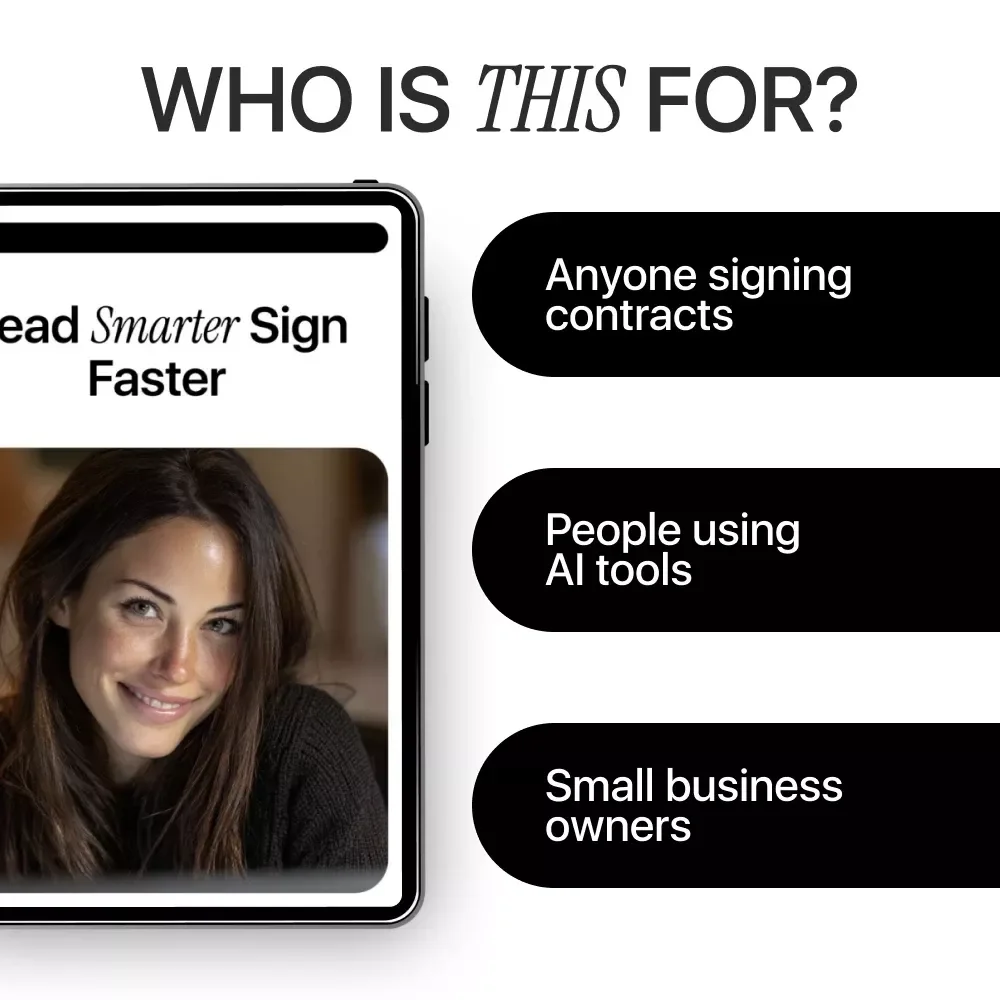 Read Smarter Sign Faster – Practical Guide to Contract Review with AI for Freelancers, Creators & Small Businesses