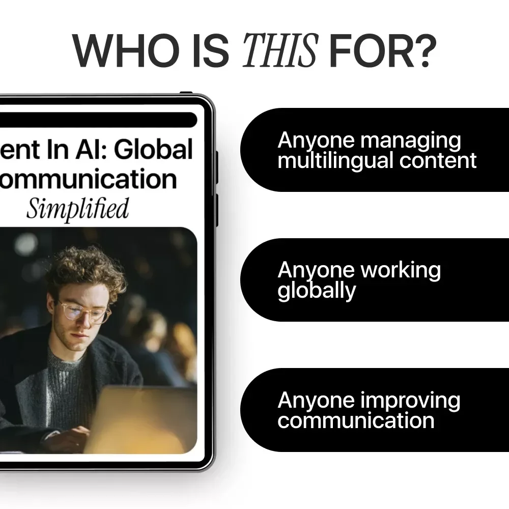 Fluent in AI: Global Communication Simplified | Practical Ebook for ai multilingual communication help, Prompts, Tools & Global Teams