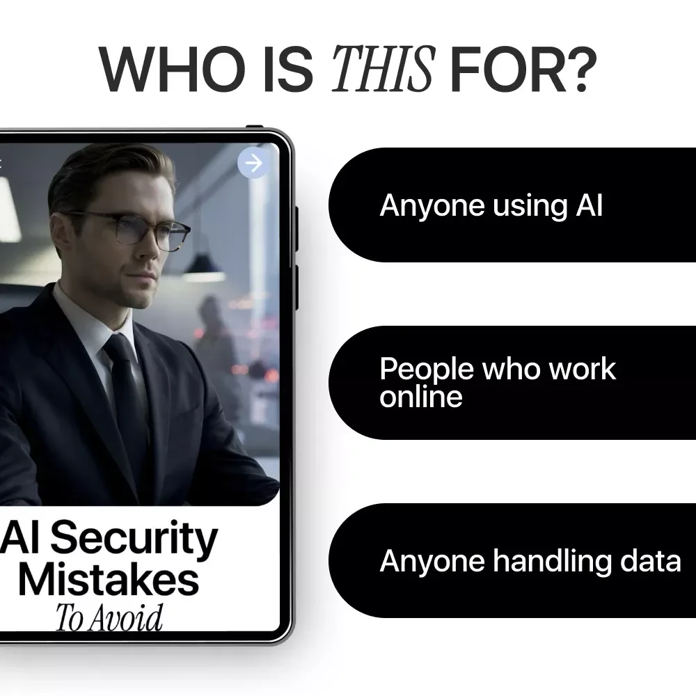 AI Security Mistakes to Avoid – Practical Checklist for Safer AI Use, Data Protection & Team Workflows (Instant Digital Download)