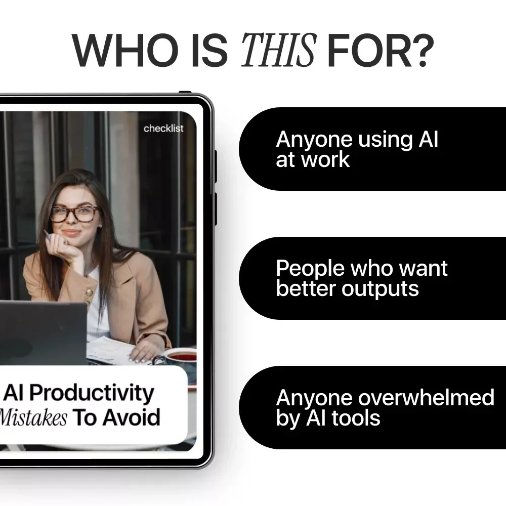 AI Productivity Mistakes to Avoid – Practical Checklist for Smarter Workflows, Better Prompts, and Real Results with AI