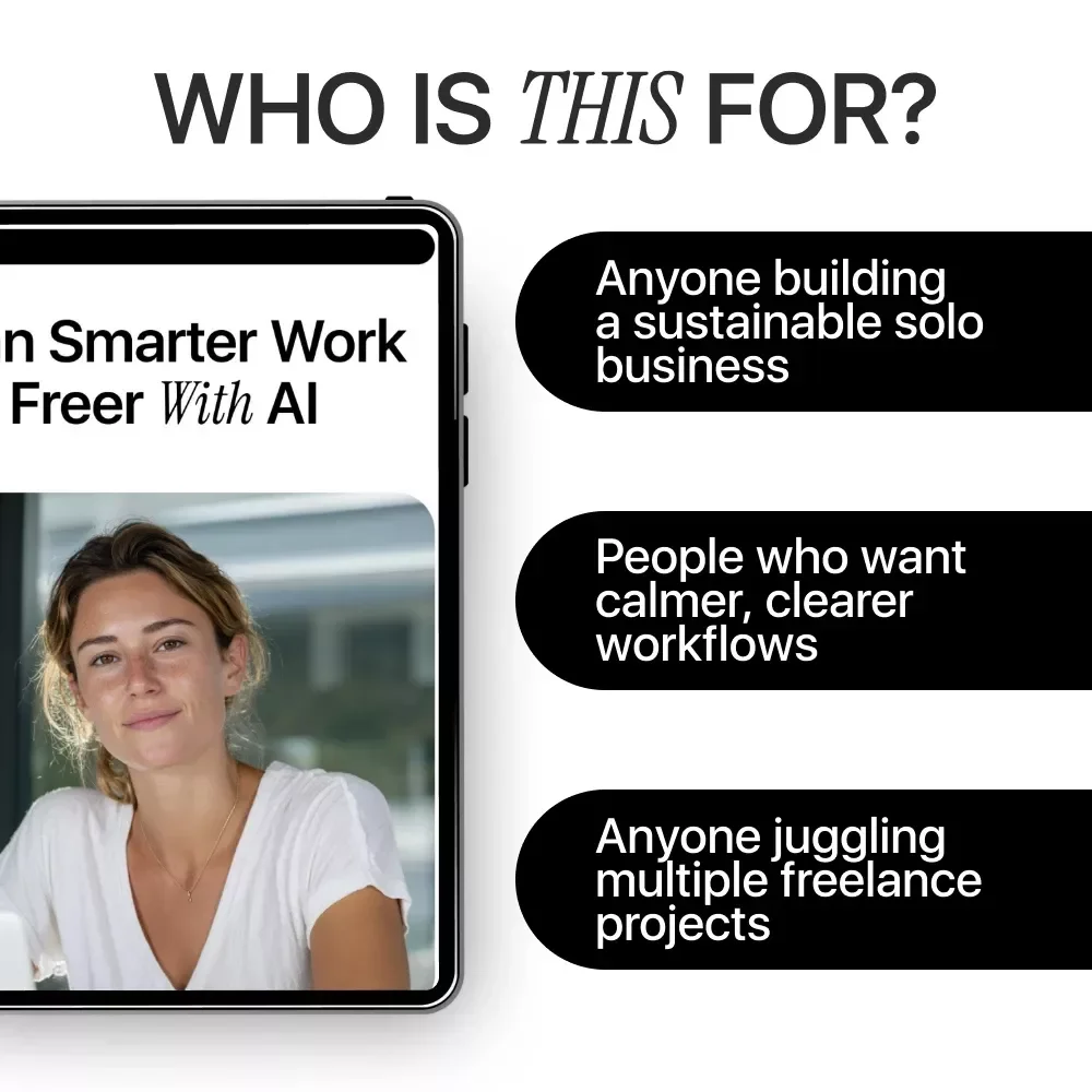 Plan Smarter Work Freer with AI | eBook for Freelancers | ai project planning for freelancers | Digital Guide to Smarter Project Planning
