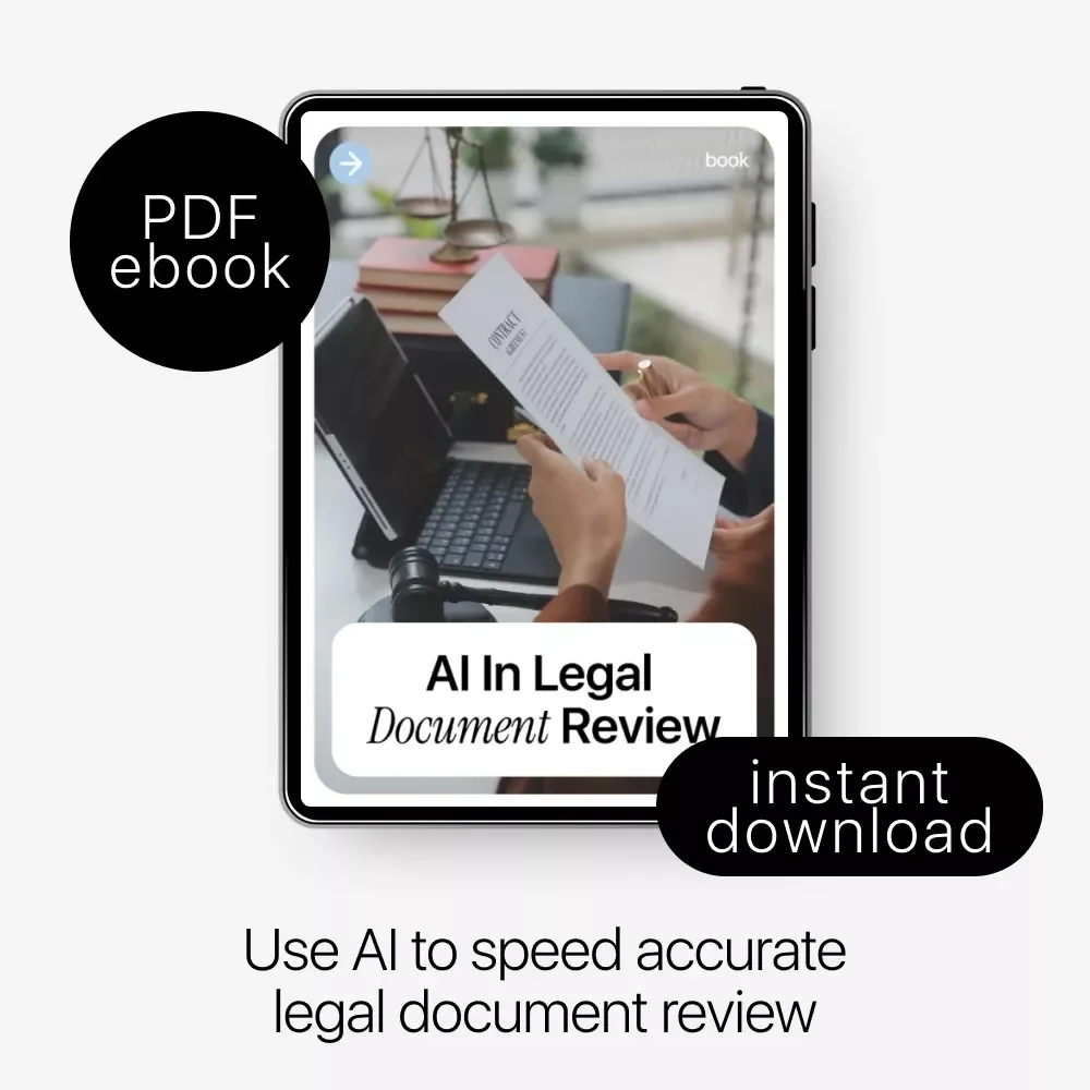 AI in Legal Document Review | Practical Ebook Guide to Faster, Smarter Legal Analysis with AI