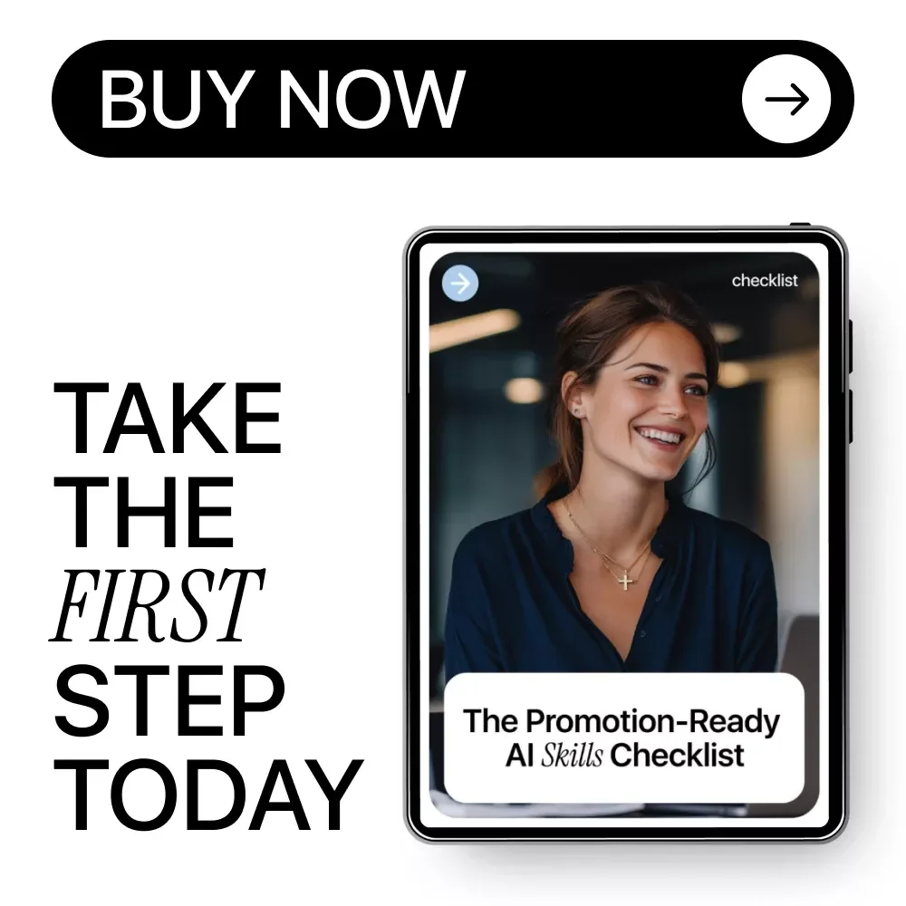 The Promotion-Ready AI Skills Checklist | Career Growth Guide for AI Skills and Promotion Chances | Digital Download Checklist for Smarter Work & Faster Advancement