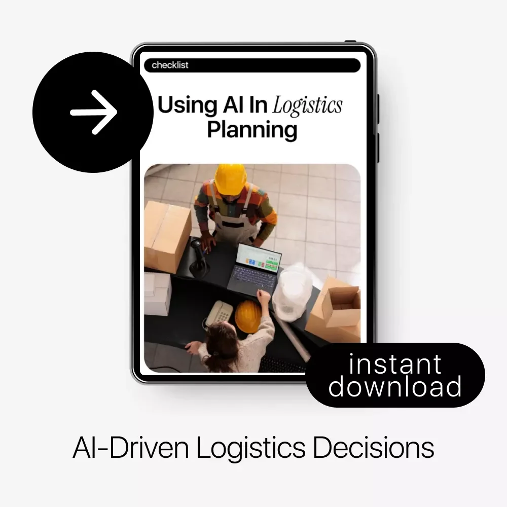 Using AI in Logistics Planning Checklist | AI in Logistics Planning | Supply Chain Optimization Digital Download