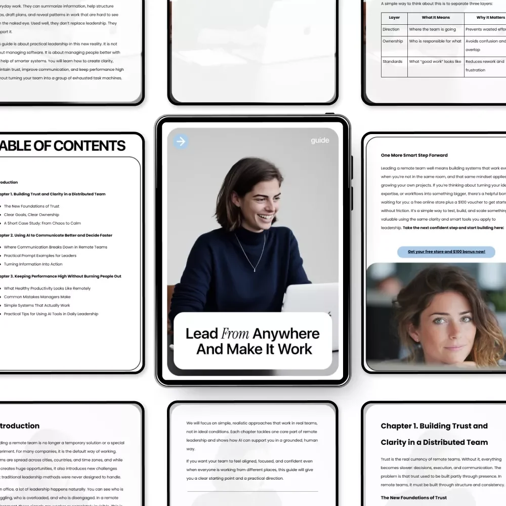 Lead From Anywhere and Make It Work | Practical Guide to Leadership in Remote Teams With AI for Modern Managers