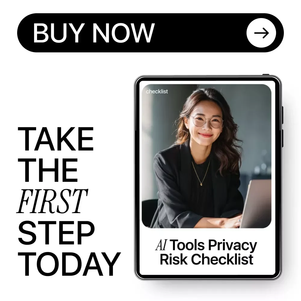 AI Tools Privacy Risk Checklist | Essential Digital Safety Guide for Using New AI Tools, Preventing Privacy Risks & Protecting Your Data (Printable & Digital Download)