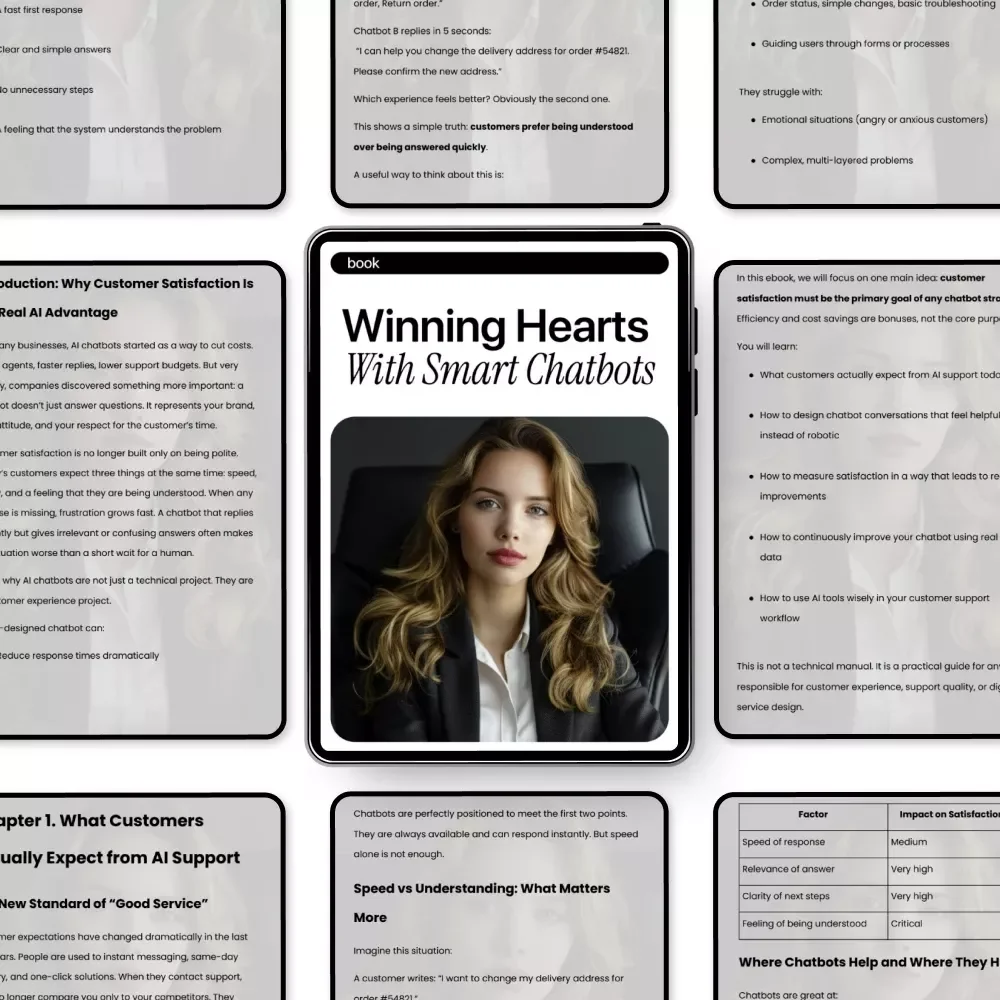 Winning Hearts with Smart Chatbots | AI Chatbot Customer Satisfaction eBook for Better Support, Happier Customers & Scalable Service
