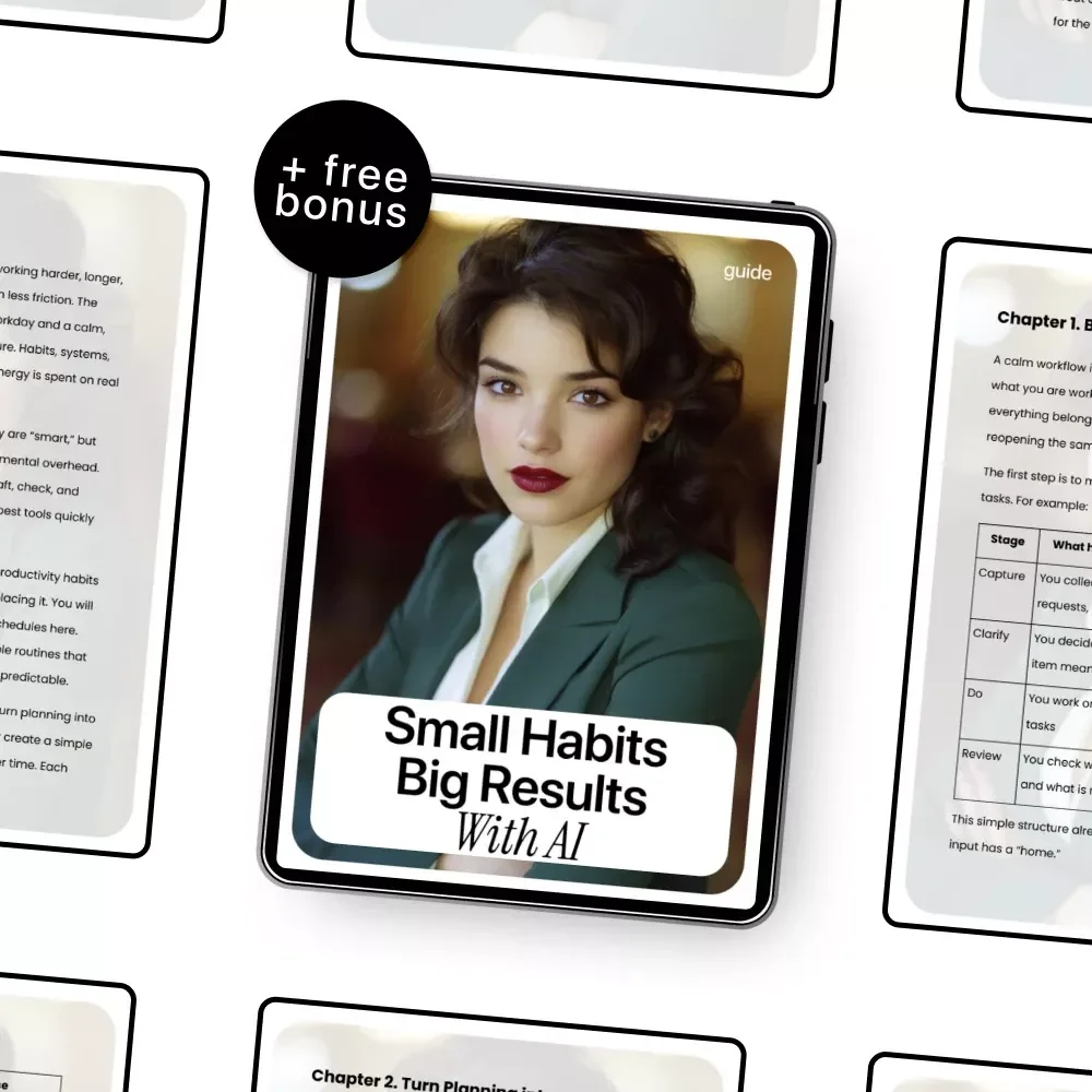 Small Habits Big Results with AI – A Practical Guide to ai productivity habits with ai for Focus, Planning & Daily Workflow Optimization
