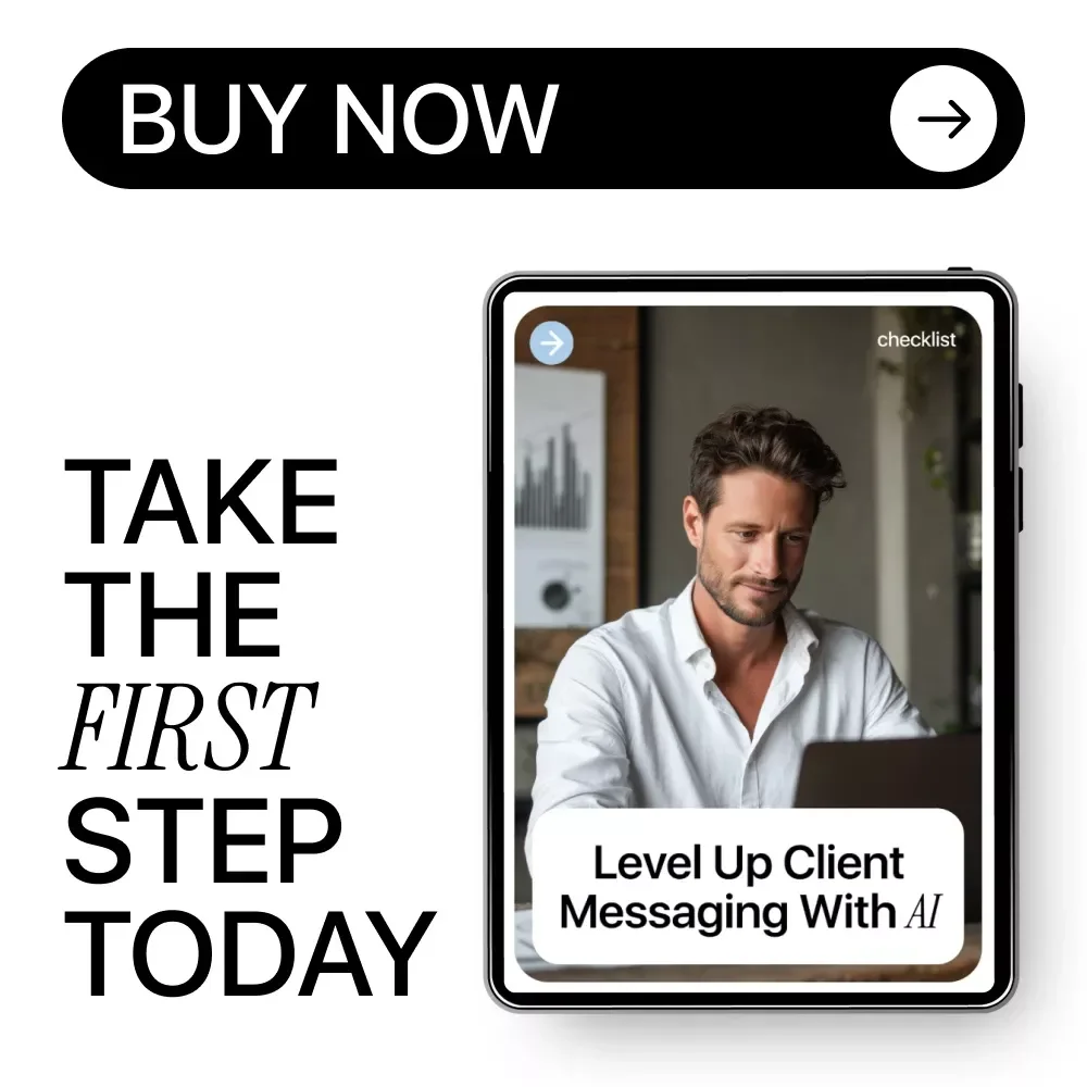 Level Up Client Messaging with AI | Digital Download Guide for Small Business, Coaches & Online Sellers | eBook + Checklist