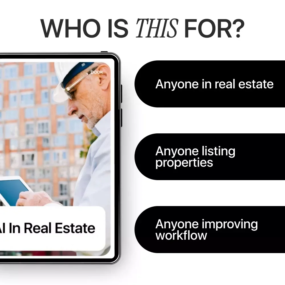 AI in Real Estate | Next-Gen eBook for Agents & Investors | AI in Real Estate Work Strategies, Market Analysis, Listings, Automation & Tools