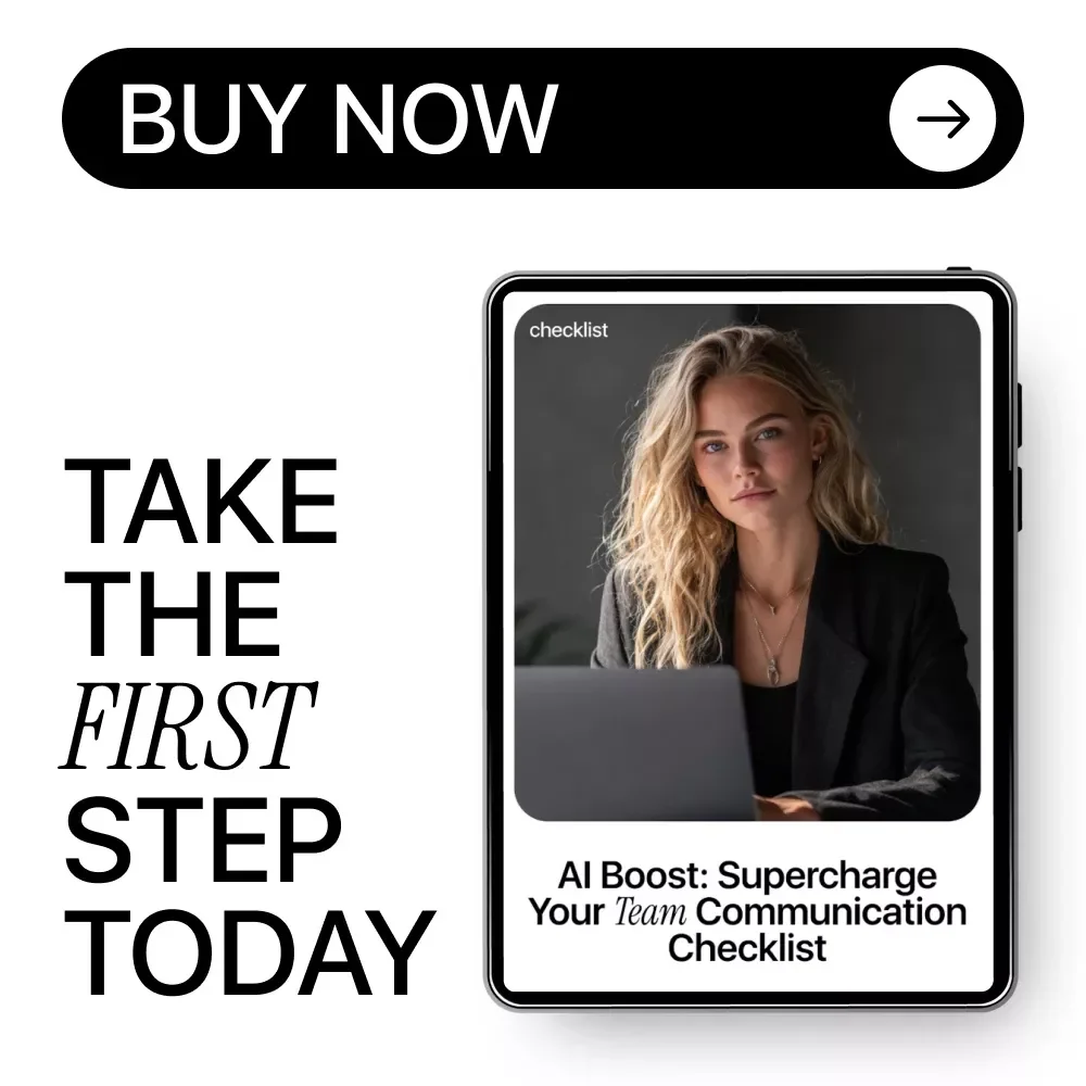 AI Boost: Supercharge Your Team Communication Checklist – AI Communication Checklist for Teams, Managers & Remote Work Productivity, Digital Download Guide