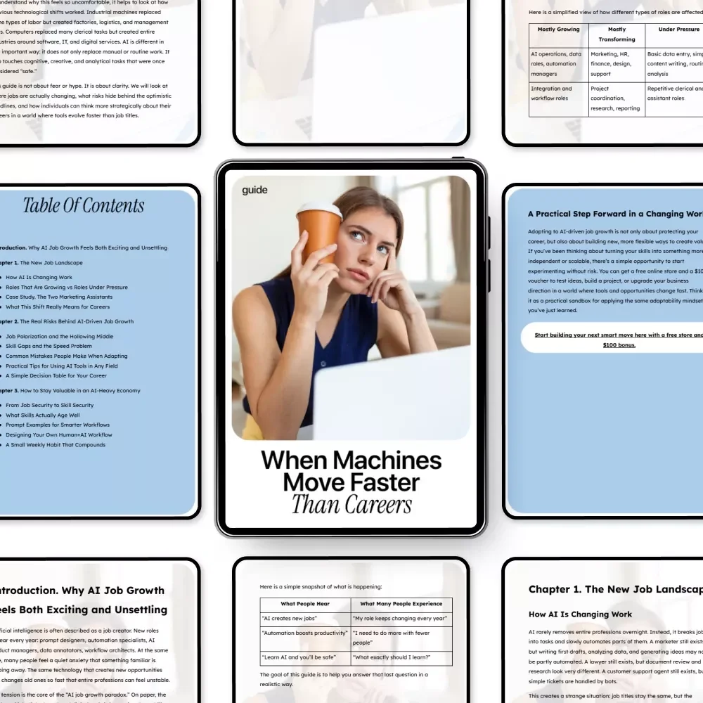 When Machines Move Faster Than Careers | Practical Guide to Navigating AI Job Growth Risks & Future-Proof Skills