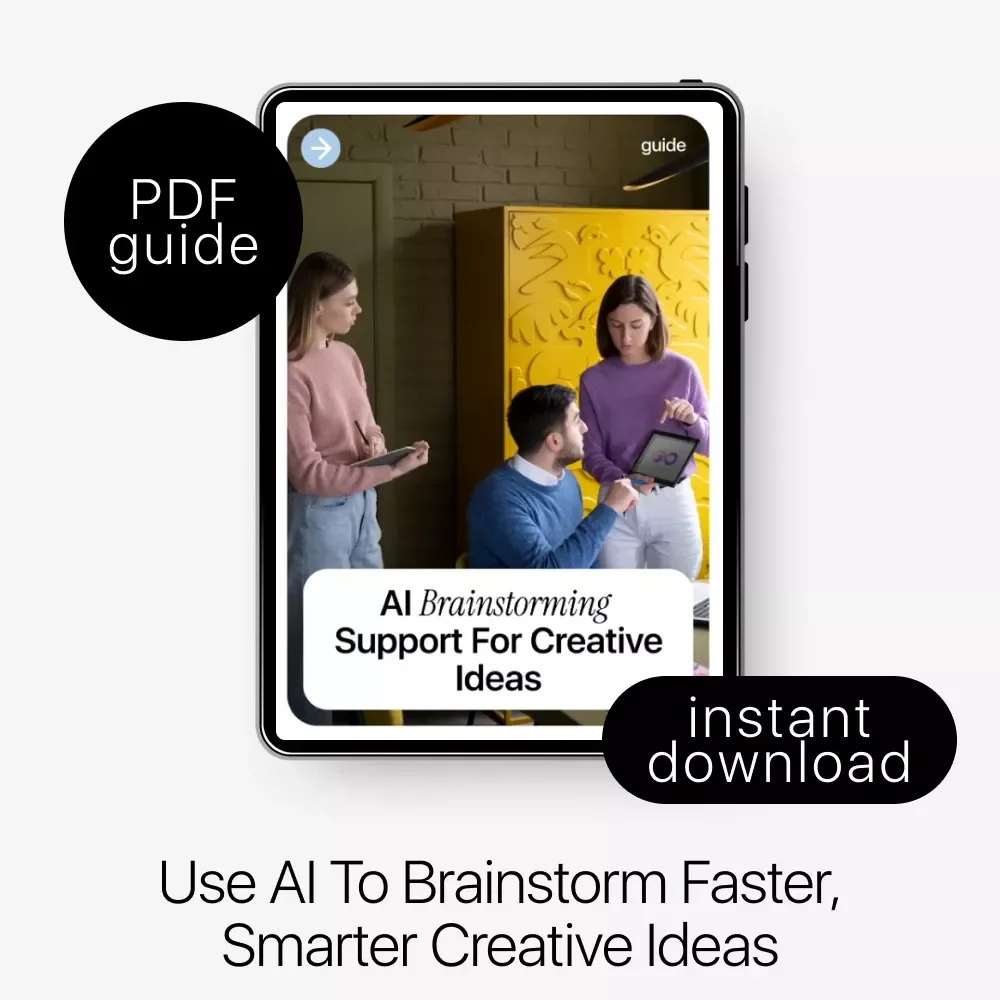 AI Brainstorming Support for Creative Ideas | Digital Guide for Content Creators, Marketers & Entrepreneurs | Smart AI Brainstorming Support Toolkit