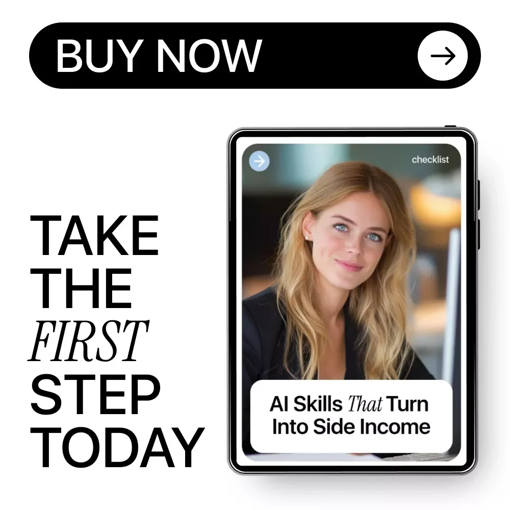AI Skills That Turn Into Side Income Checklist | Side Hustle Ideas | AI Skills Side Income Ideas Guide for Beginners