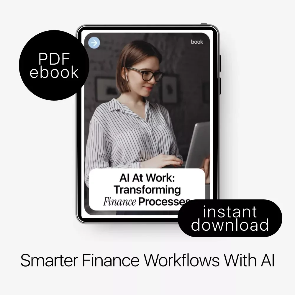 AI at Work: Transforming Finance Processes | Finance AI Workflow Ebook | Digital Download | Boost Productivity with ai in finance work processes