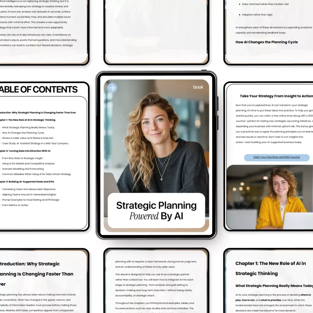 Strategic Planning Powered by AI – Ultimate eBook Guide to Strategic Planning with AI for Smarter Business Decisions