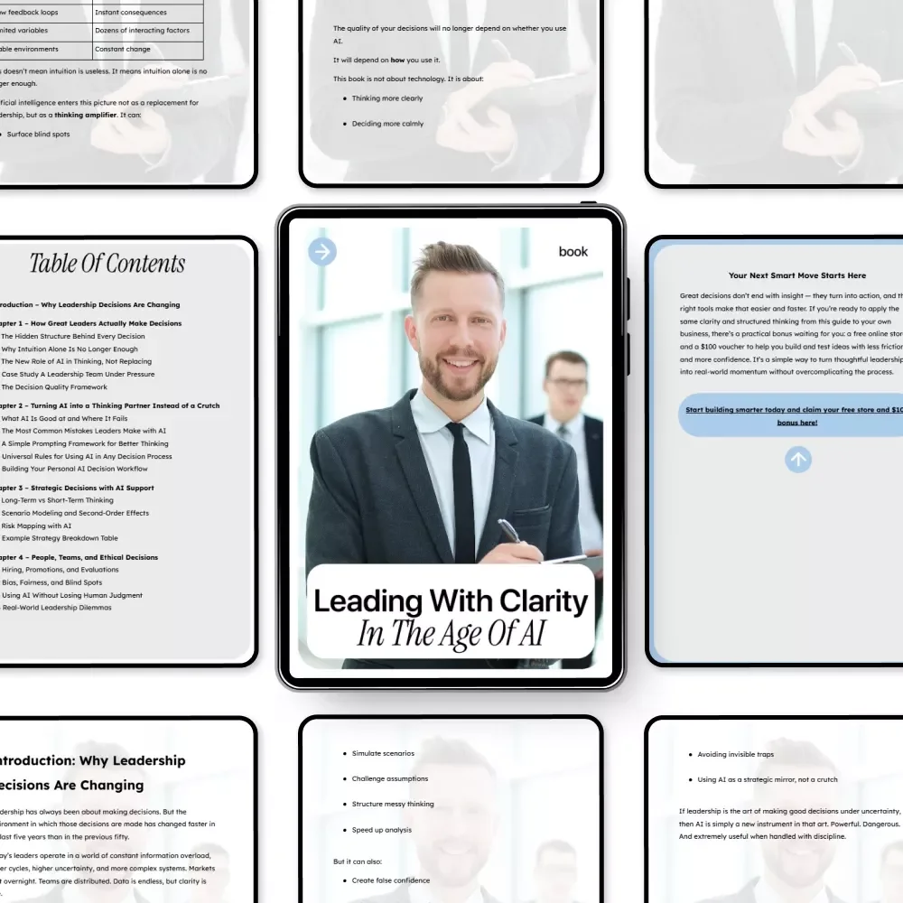 Leading with Clarity in the Age of AI | Leadership Decision Making with AI Support eBook for Modern Leaders