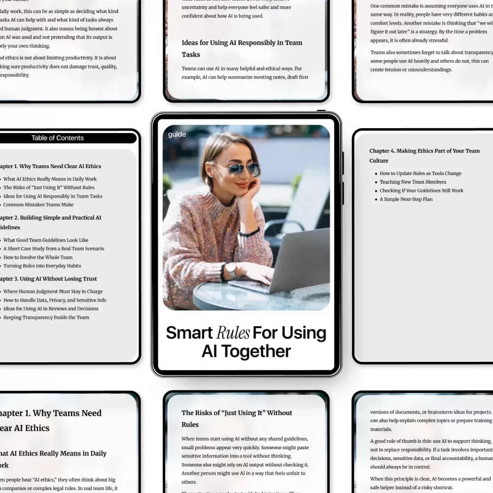 Smart Rules for Using AI Together – A Practical Team Guide for ai ethics guidelines for teams, Ethical AI Use, and Clear Workplace Standards