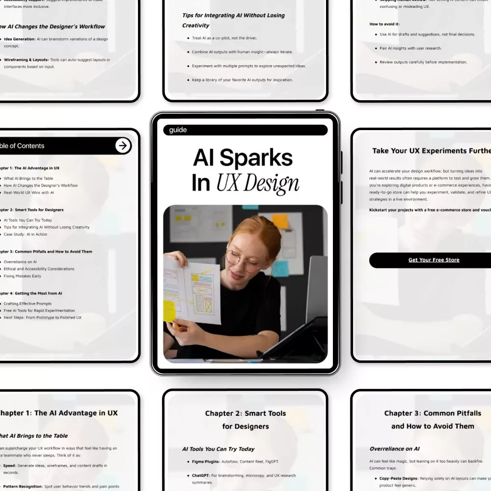 AI Sparks in UX Design – Practical Guide to Smarter UX, AI in UX Design Work for Modern Designers & Product Teams