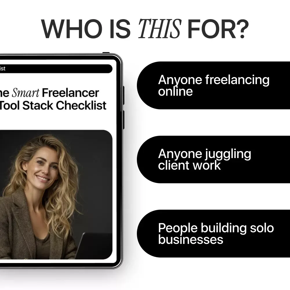 The Smart Freelancer AI Tool Stack Checklist | ai freelancer tool stack ideas | Digital Checklist for Modern Freelancers