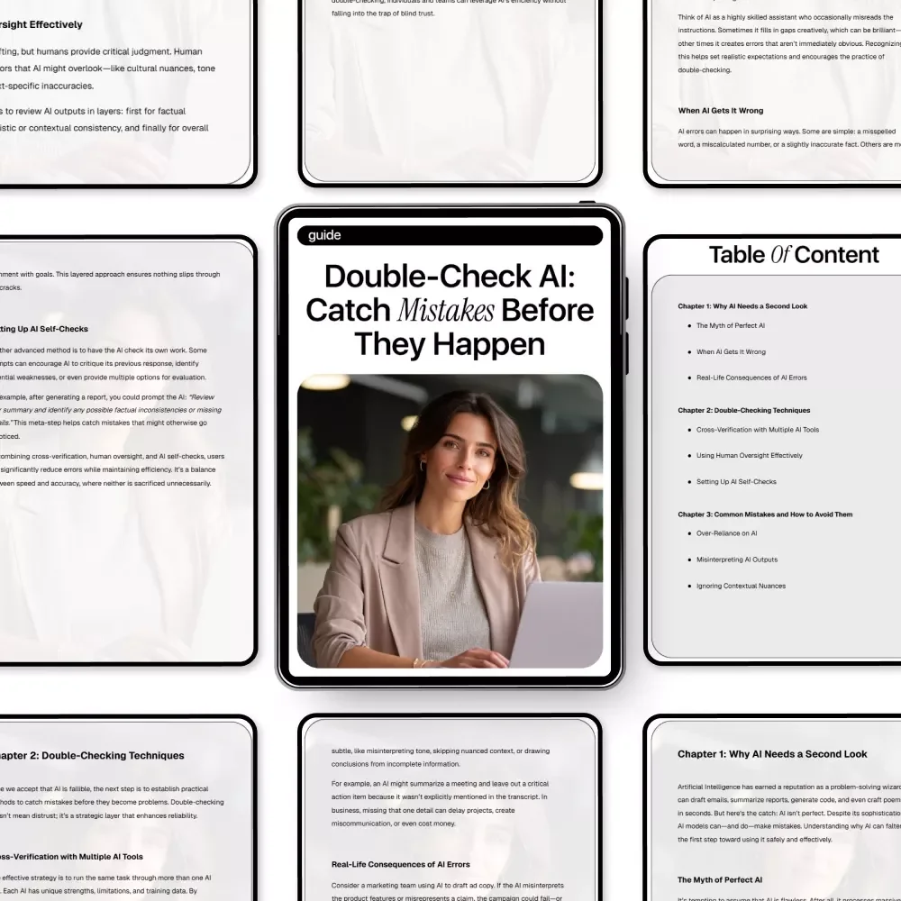 Double-Check AI: Catch Mistakes Before They Happen – Smart Guide to AI Accuracy, Trust & ai double checking strategies
