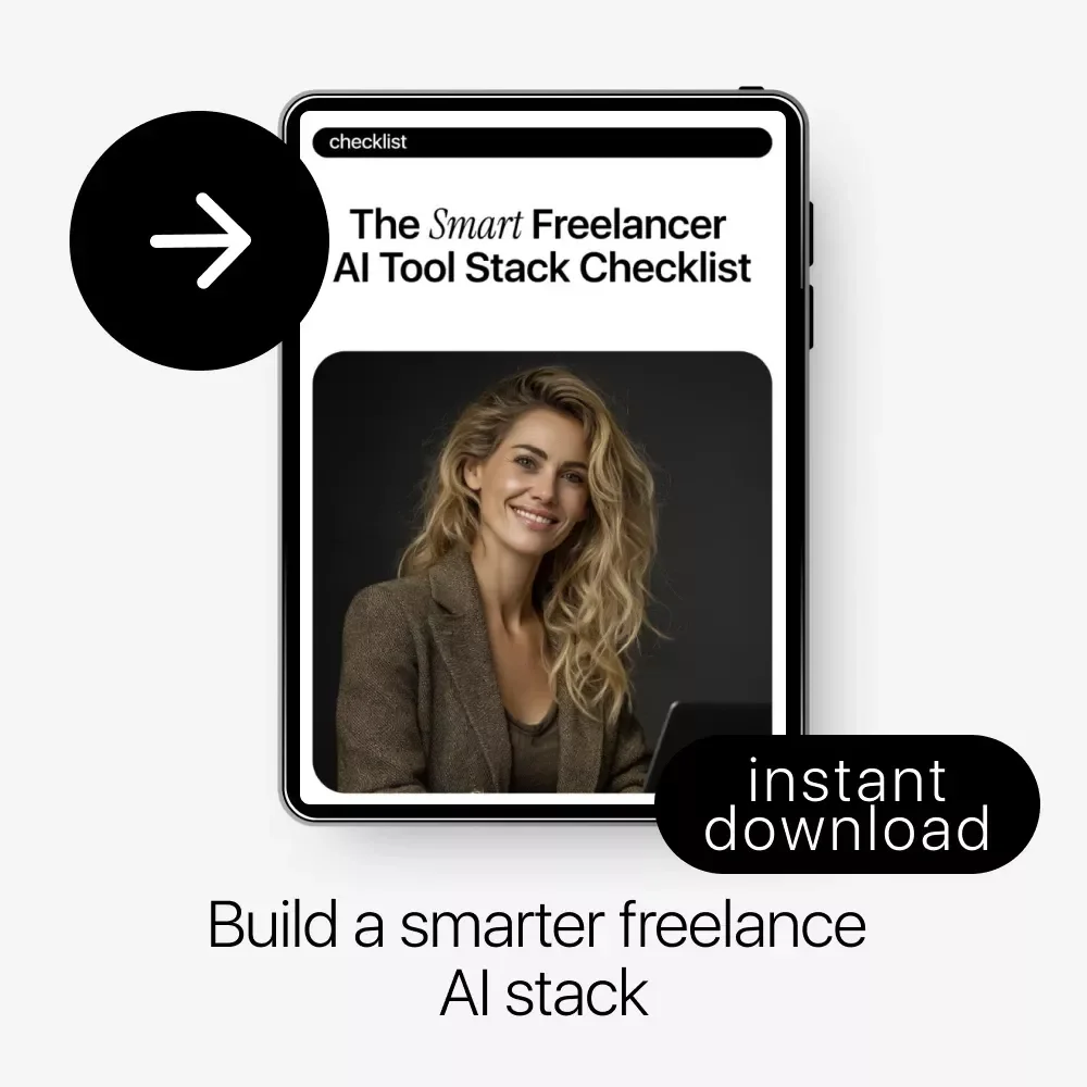 The Smart Freelancer AI Tool Stack Checklist | ai freelancer tool stack ideas | Digital Checklist for Modern Freelancers