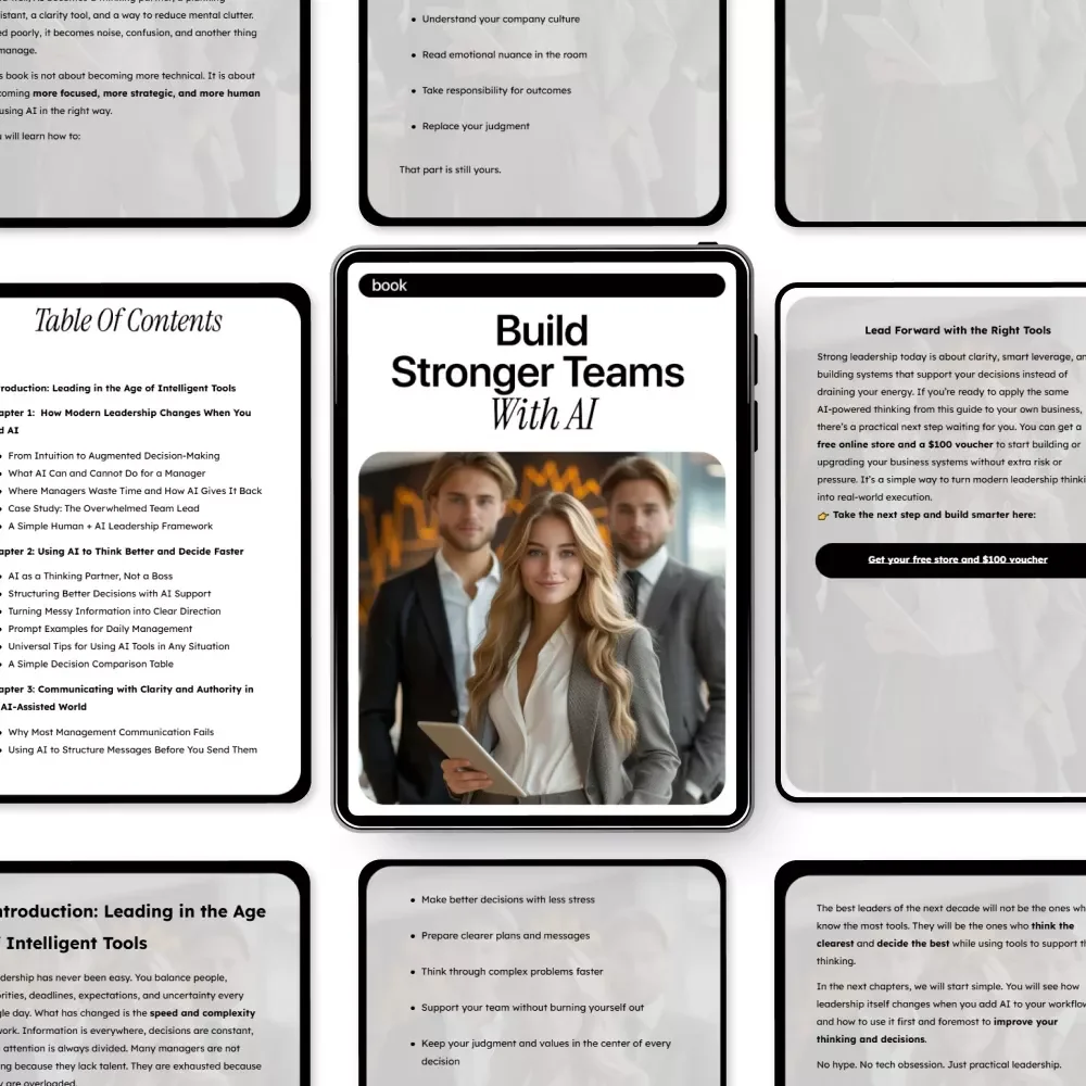 Build Stronger Teams with AI – Practical Leadership Skills Using AI for Managers | Modern Team Management eBook