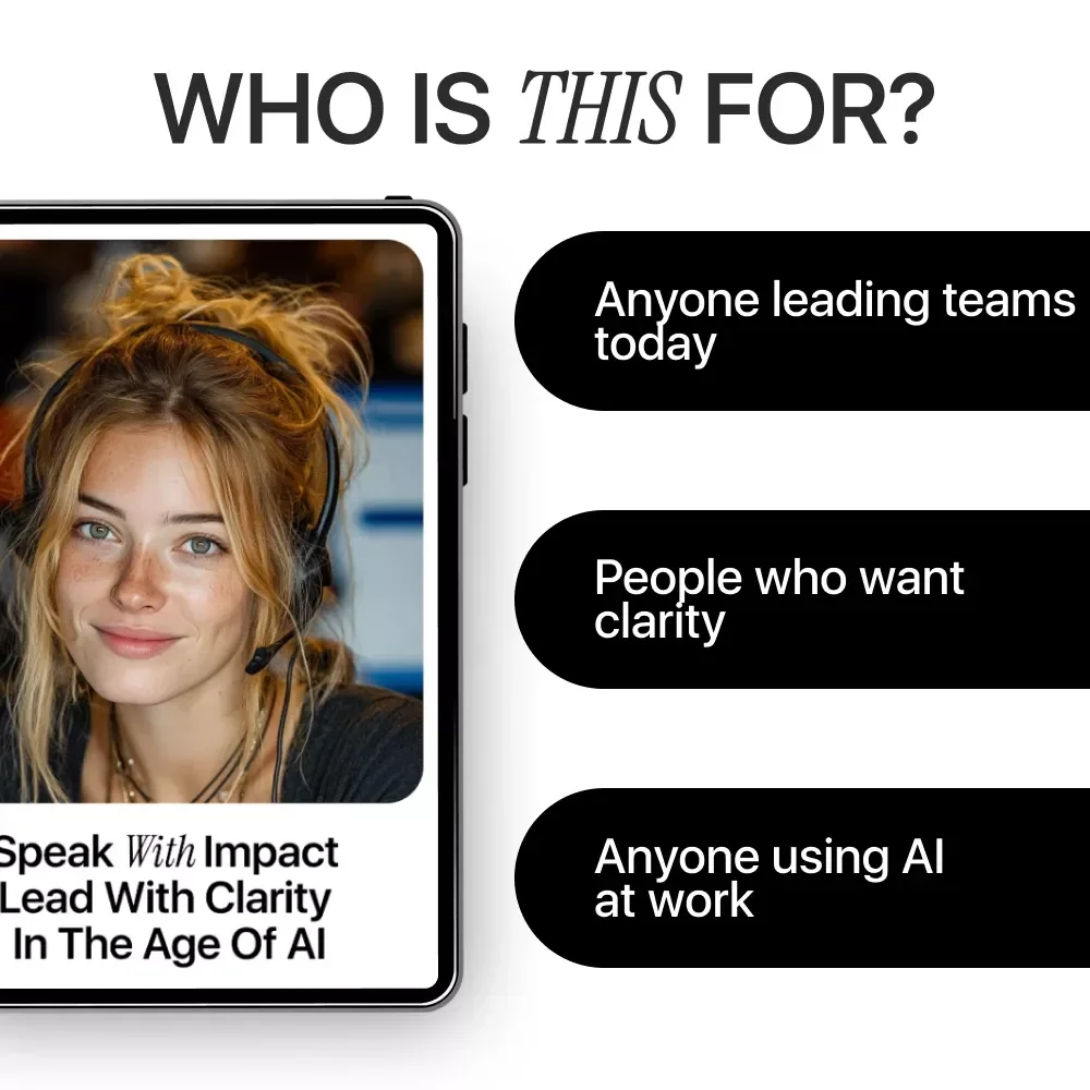 Speak with Impact Lead with Clarity in the Age of AI | Leadership Communication Guide for Modern Leaders | Practical Framework for Leadership Communication Using AI Tools