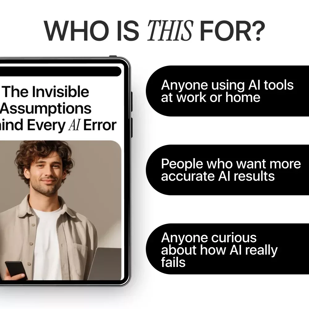 The Invisible Assumptions Behind Every AI Error – AI Ethics Guide, Bias & Data Checklist, Smarter AI Decision-Making eBook