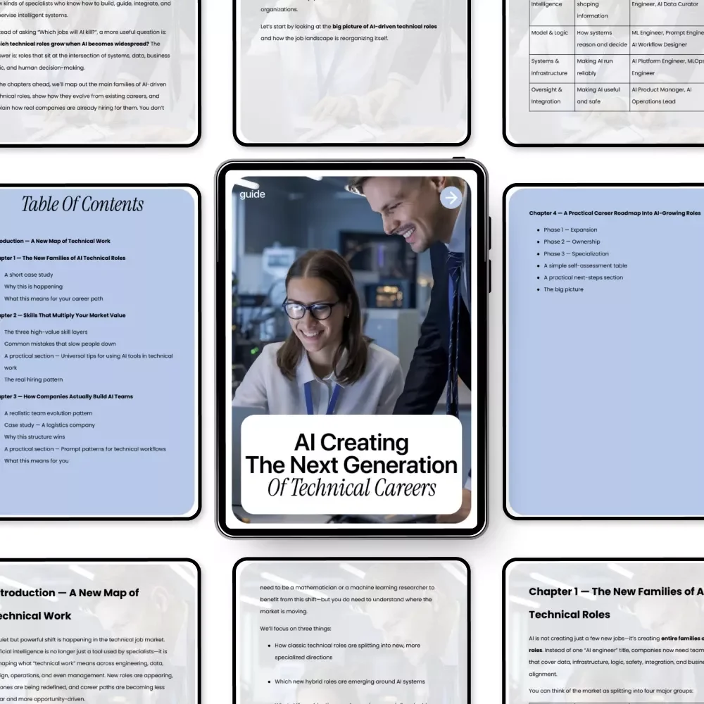 AI Creating the Next Generation of Technical Careers – Practical Career Guide to AI Job Growth & Emerging Technical Roles