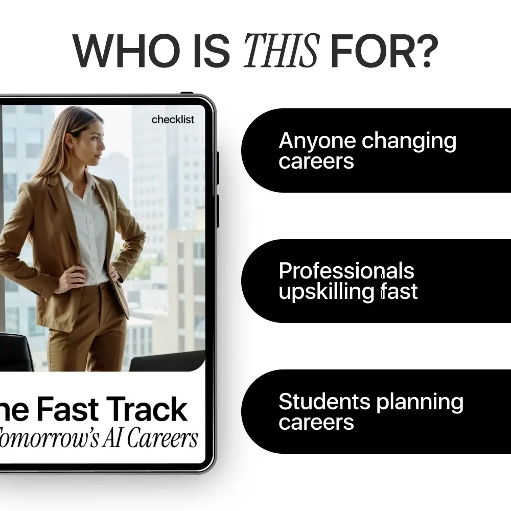 The Fast Track to Tomorrow’s AI Careers Checklist | ai jobs growing fastest | Career Planning & Skill Mapping Digital Download